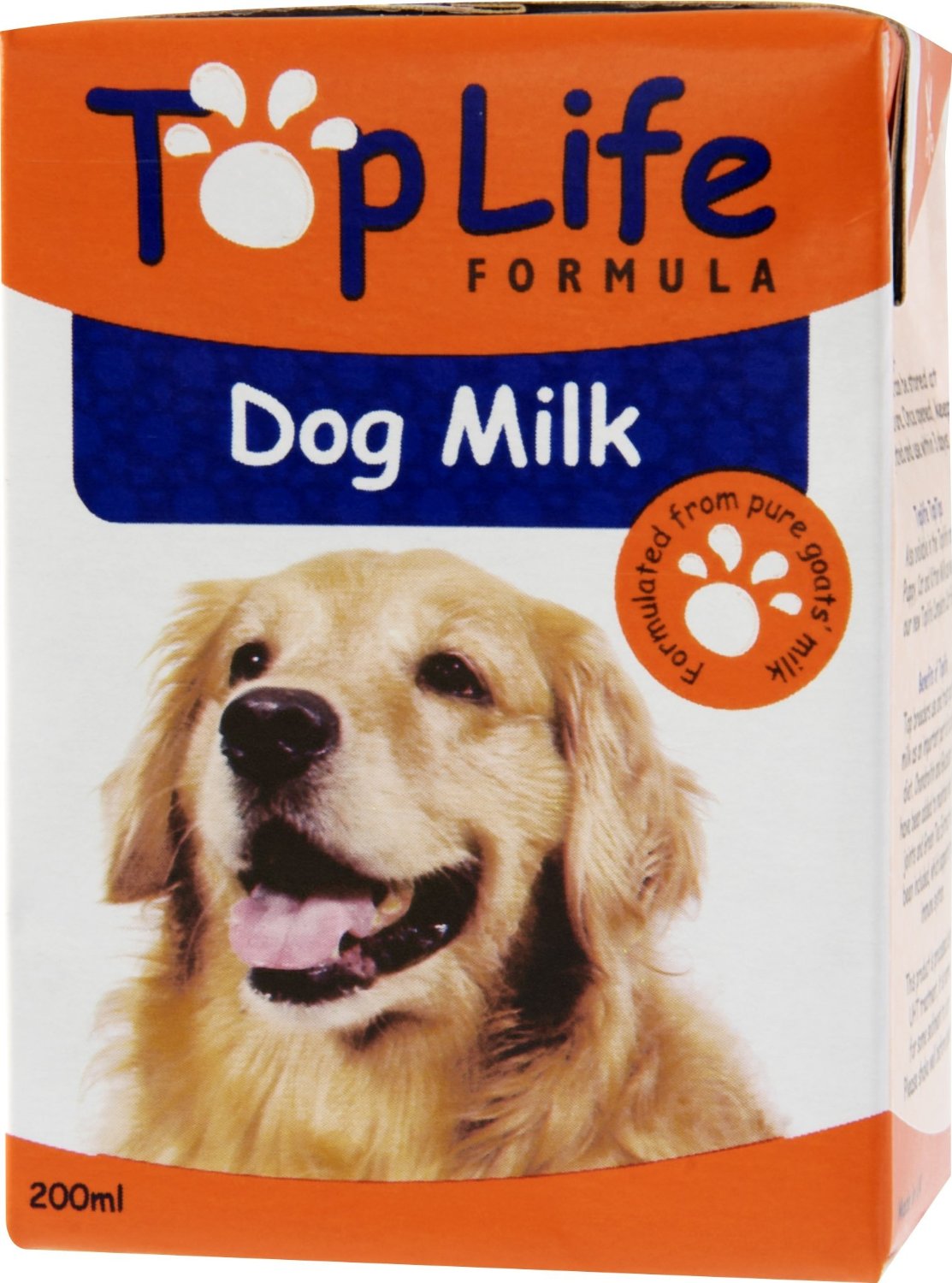 Toplife Dog Milk 200ml Carton x 18