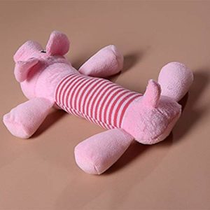 Dog Toy Pet Puppy Plush Sound Chew Squeaker Squeaky (Pink)