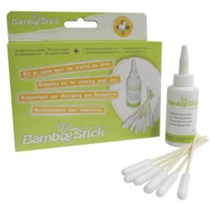 Bamboo Stick Animal Ear Cleaner Complete Kit with cotton buds & cleaning lotion