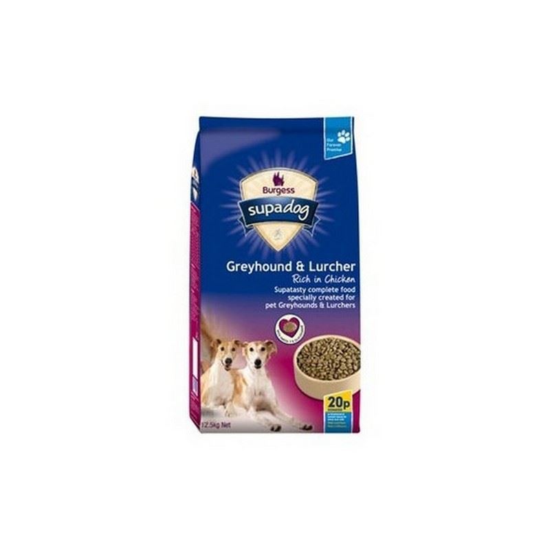 Supadog Adult Complete Dry Dog Food for Greyhounds and Lurchers 12.5 kg